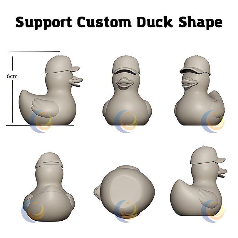 2025 Hot Sale Custom With Logo and Shape Mini Vinyl Duck Wholesale Kid Bath Floating Toy Sound Promotional Gift