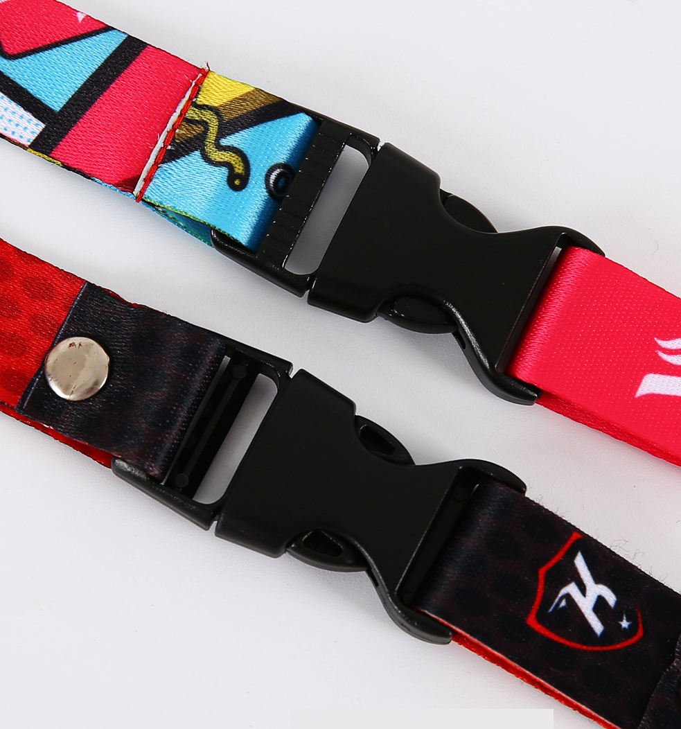 New Arrival Free Sample Promotional Cheap Custom Polyester PVC Sublimation Lanyard Neck Nylon Lanyard With Logo