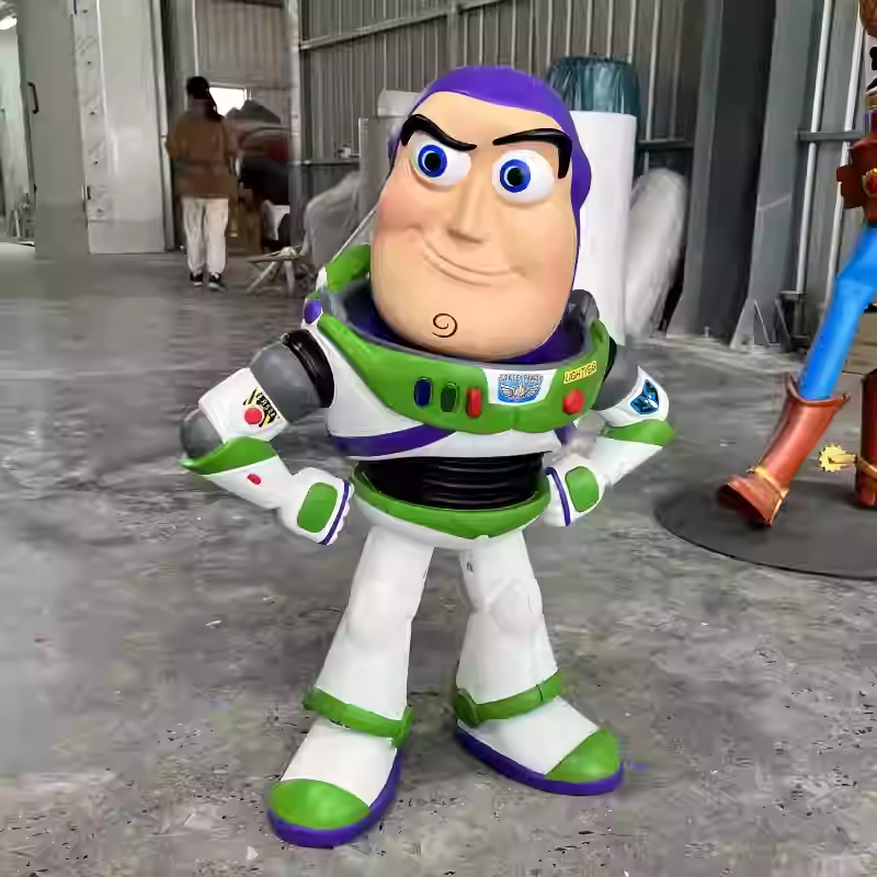 Artistic Hand-painted Toy Story Woody and Buzz Light Year Other Crafts Handmade Sculpture for Home Decoration Action Figure