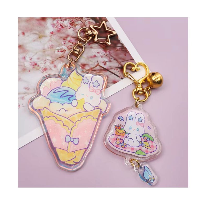 Top Excellent Plastic Manufacturer Acrylic Key Chain Wholesale Custom Exquisite Acrylic Keychains
