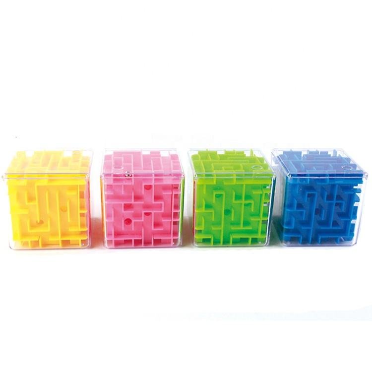 Wholesales Promotional Transparent Toys Plastic 3D Cube Maze Crystal Puzzle for Kid Magic Puzzle with Logo