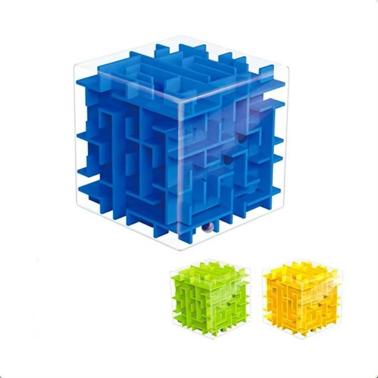 Wholesales Promotional Transparent Toys Plastic 3D Cube Maze Crystal Puzzle for Kid Magic Puzzle with Logo