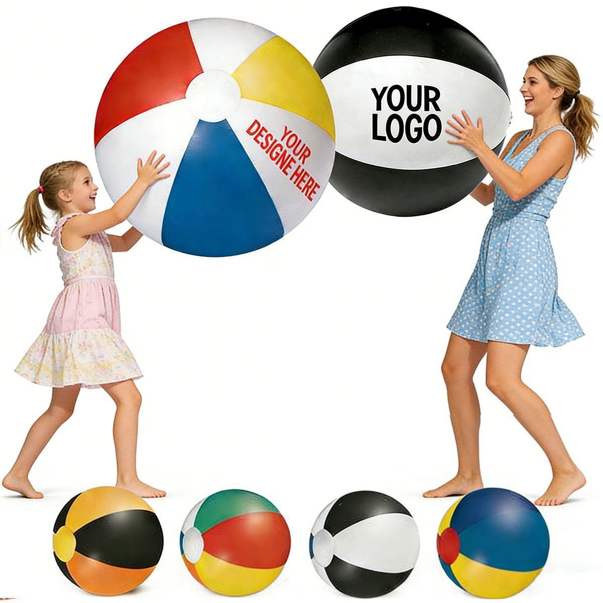 Promotional Custom Logo Children's Summer Outdoor Beach Wholesale Sport PVC Inflatable Beach Toy Ball