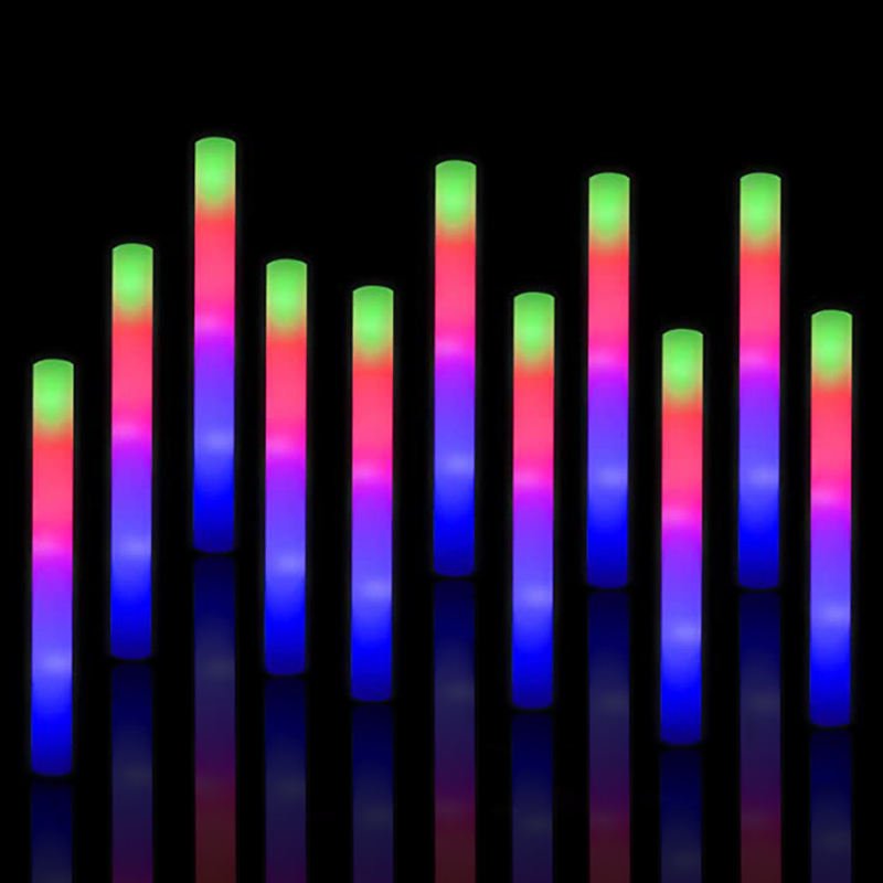 Cheer Tube Rgb Light Party Night Club Concert Event Decoration Toy Glow Sticks Bulk Colorful Led Foam Stick