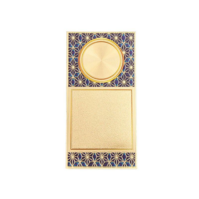 JINZUN Trophy Factory Selling Luxury Gold Foil Stickers for Awards Decoration Unique Design Pattern Blank Golden Foil Sticker