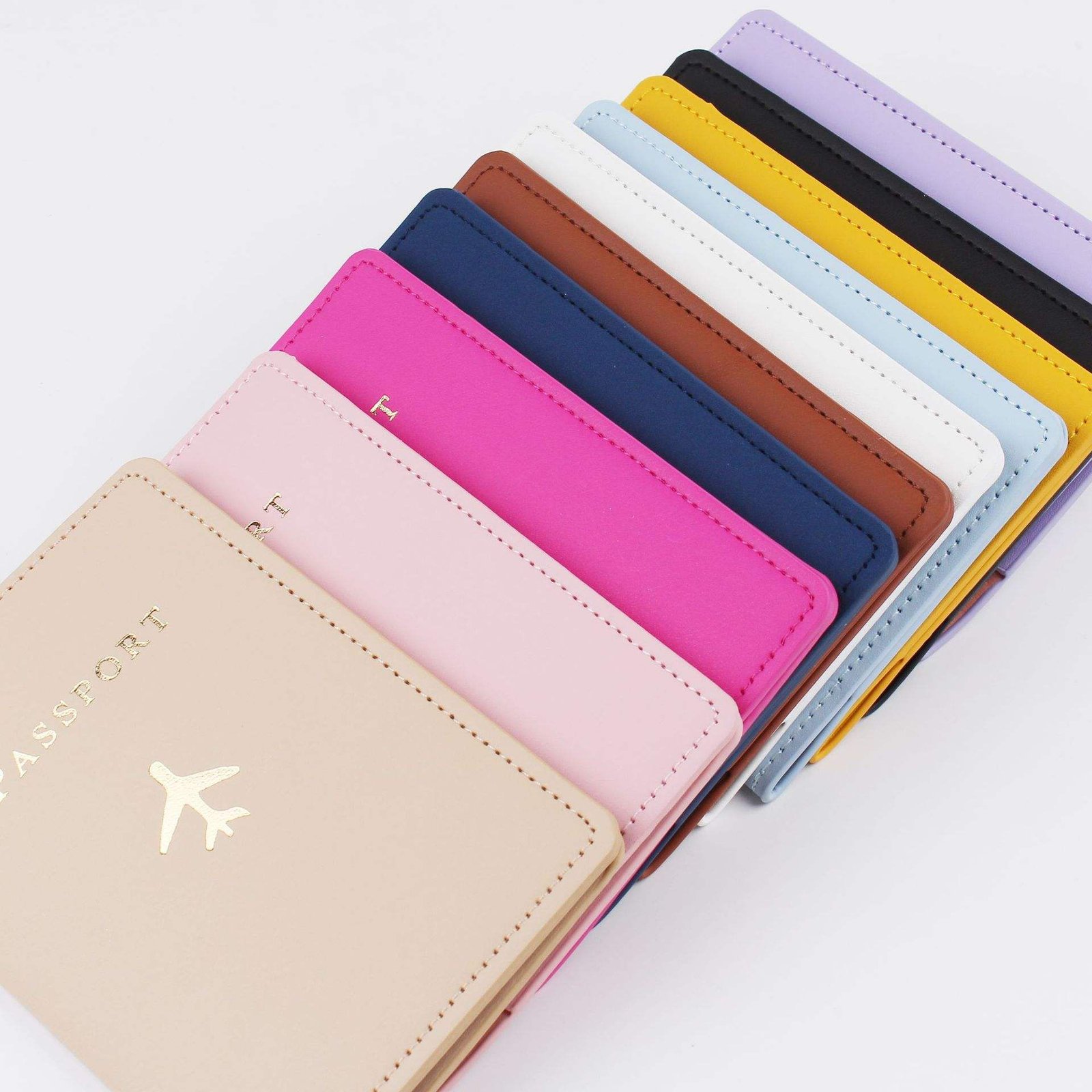 BSBH Customize Travel Luggage Tag Passport Holder Set for Travel Wallet Bag Suitcase ID Name Tag Holiday Gift