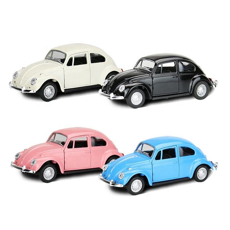 Retro Beetle Antique Car Bubble Car Figure for Children Boy Promotion Gifts Toy Pull Back Vehicle Diecast Model Car