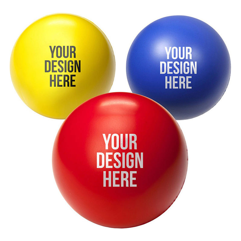 Custom Logo Anti-Stress Ball Soft PU Foam Promotional Gift Heart Football Shape Stress Relief Toy