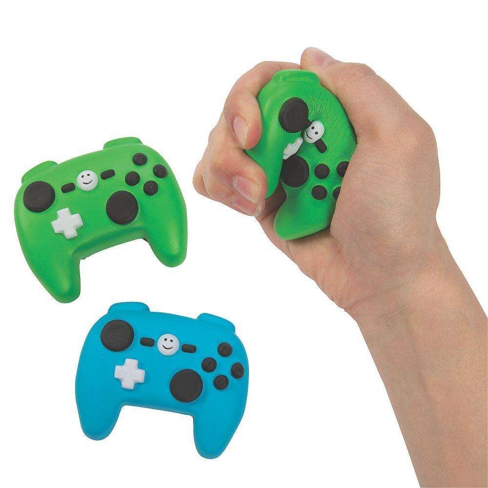 Factory Cheap Promotion Kids Gifts PU Game Controller Customized logo PU Foam Squeeze Anti Stress Squishy Ball Reliever Toy