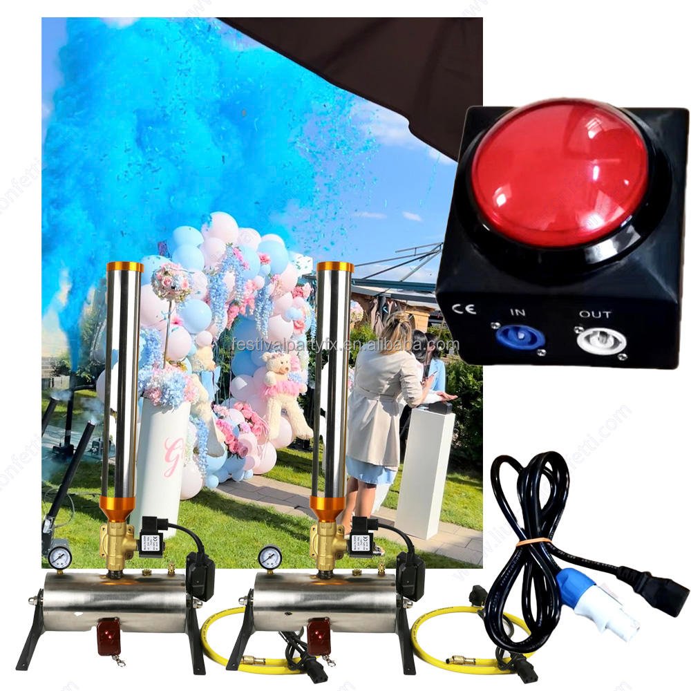 Electronic Remote Control Confetti Powder Sprays Outdoor Fireworks Wedding Party Baby Shower-Promotional Party Supplies