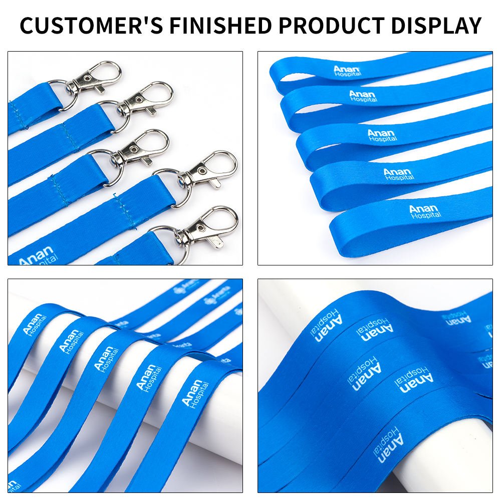 1.5*90cm Heat Transfer Printing Custom logo Printed Sublimation Strap Wrist Polyester Keychain Lanyard, Custom Lanyard with logo