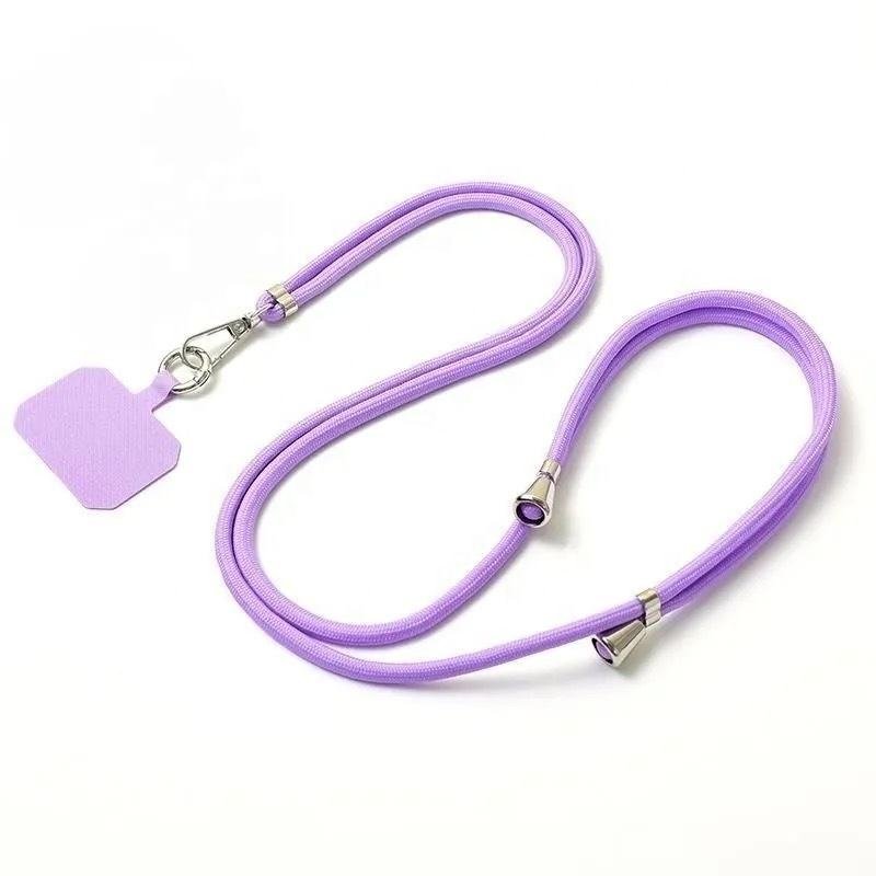 Universal Retractable Adjustable Polyester Mobile Phone Lanyard with Strong Durable Hook Long Crossbody Neck Anti-Loss Design