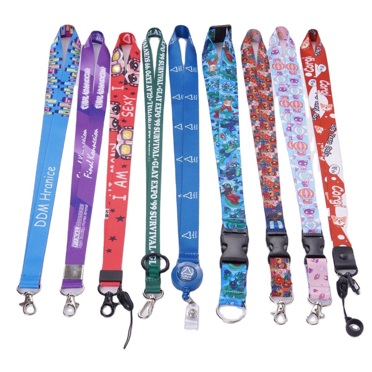 No Minimum Order Manufacturer Cheap Sale Personalized Neck Tool Printing Polyester Sublimation Custom Lanyards With Logo Custom