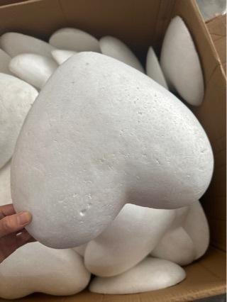 3-60cm Polystyrene Styrofoam Foam Half Craft Heart-shaped for DIY Christmas Party Decoration Supplies Gifts