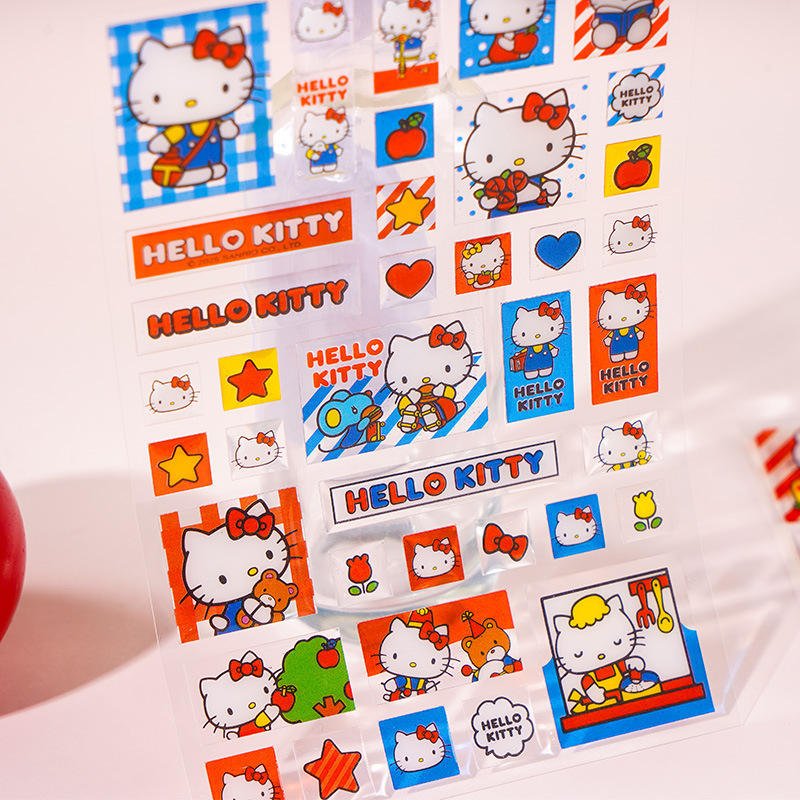 Reliable Chinese Factory Customizable Exquisite Kitty Design for Gift Wrapping and Scrapbooking PVC Stickers