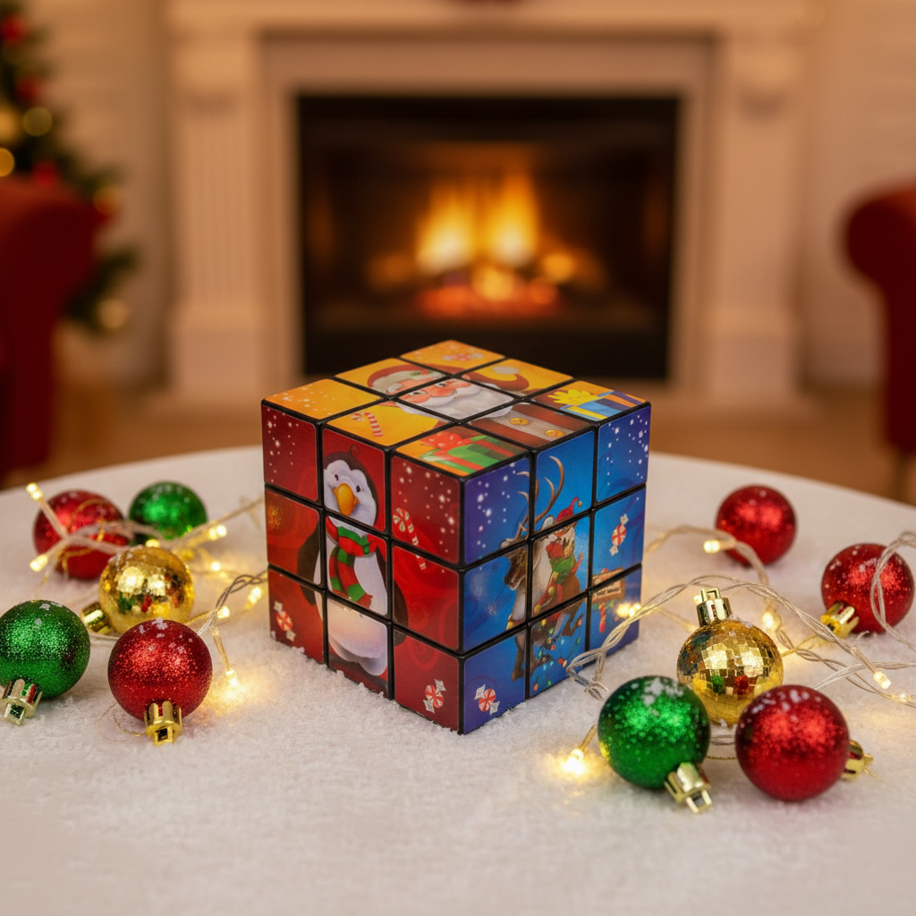 Promotional Speed Cube 3x3 Fidget Toys Customized with Stickers for Business Advertising Giveaway