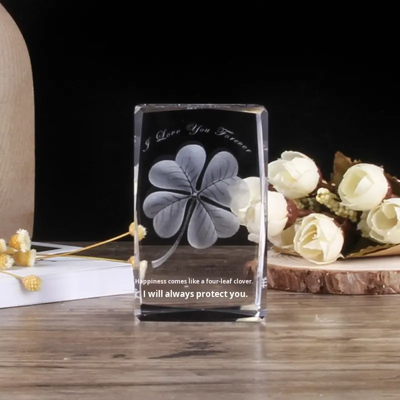 Creative 3D Model Crystal Gift Ornaments Carved Crafts Souvenirs Other Unique Crystal Crafts
