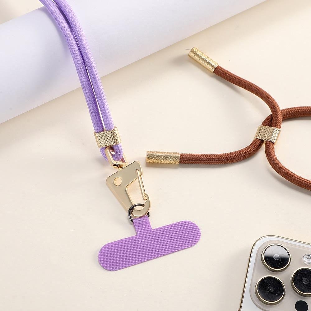 Universal Adjustable Polyester Rope Neck Wrist Lanyard Custom Patches for Mobile Phone Accessories Smartphone Case Strap Metal