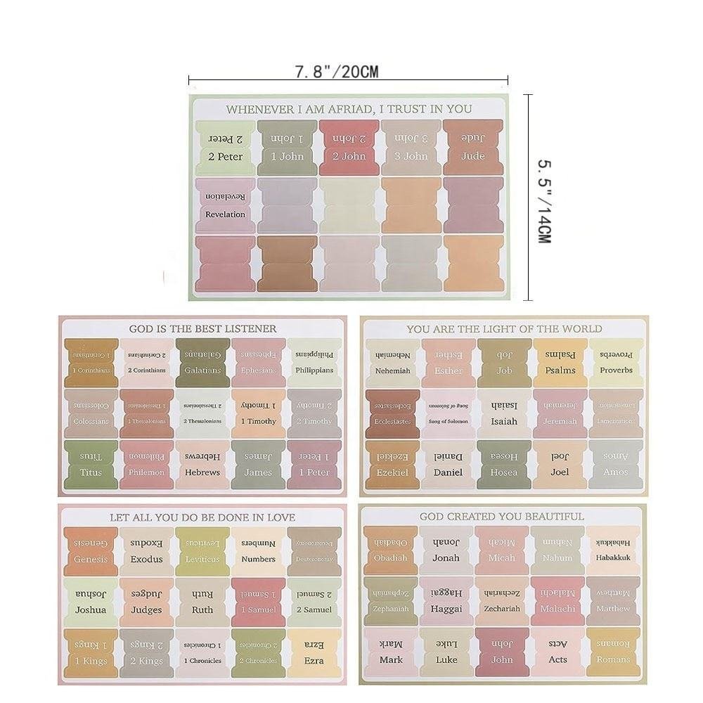 Customize Index Labels Stickers Various Colors Adhesive Bible Tabs Personalize DIY Decoration Stickers Stationery Supplies