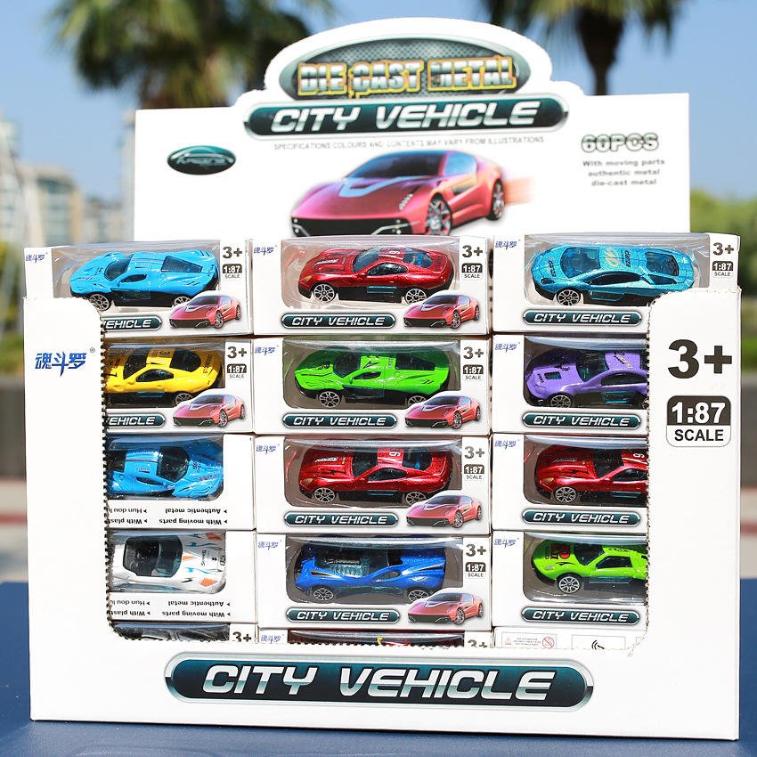 Alloy Customized Promotional Set Simulation Miniature Diecast Toy Vehicles Back Model Car Pull Back Toy Car