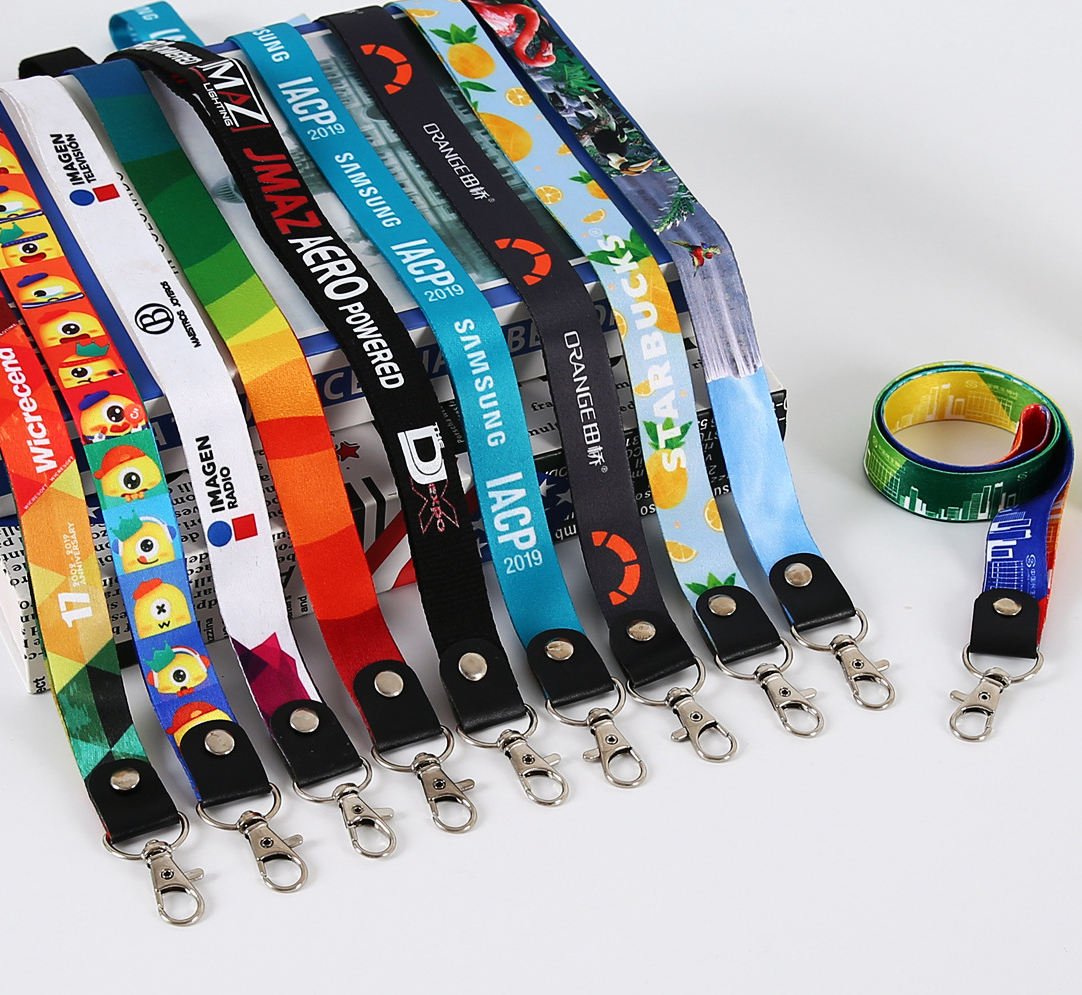 New Arrival Free Sample Promotional Cheap Custom Polyester PVC Sublimation Lanyard Neck Nylon Lanyard With Logo