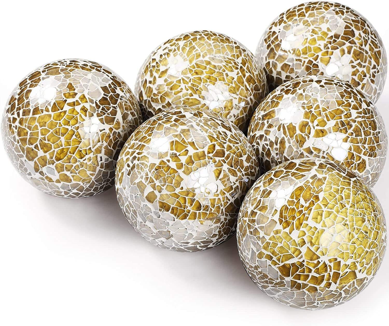 Hot Selling High Quality Handmade Crackle Mosaic Polyfoam Ball with Customizable Size and Multiple Sizes for Home Decoration