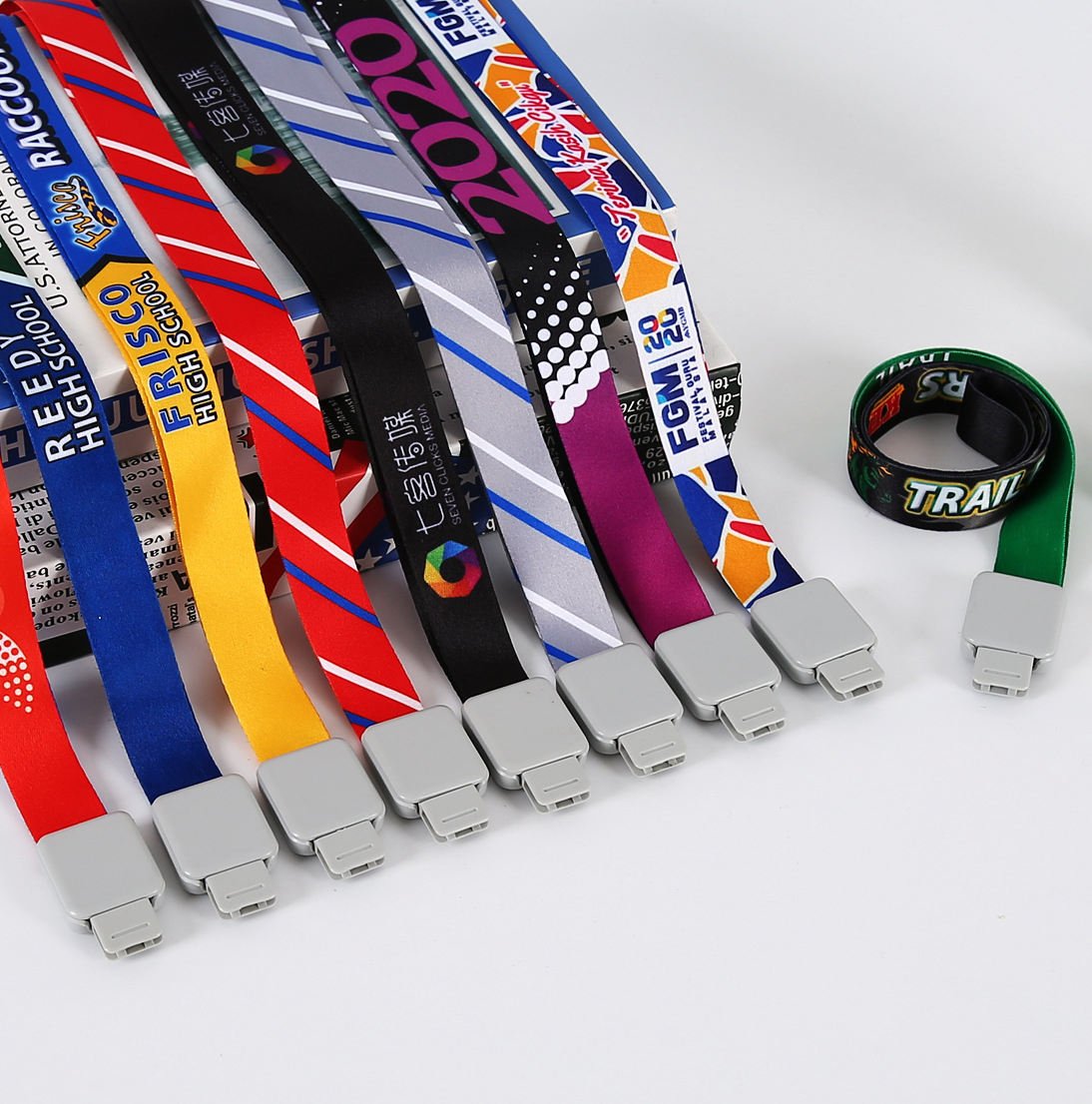 New Arrival Free Sample Promotional Cheap Custom Polyester PVC Sublimation Lanyard Neck Nylon Lanyard With Logo