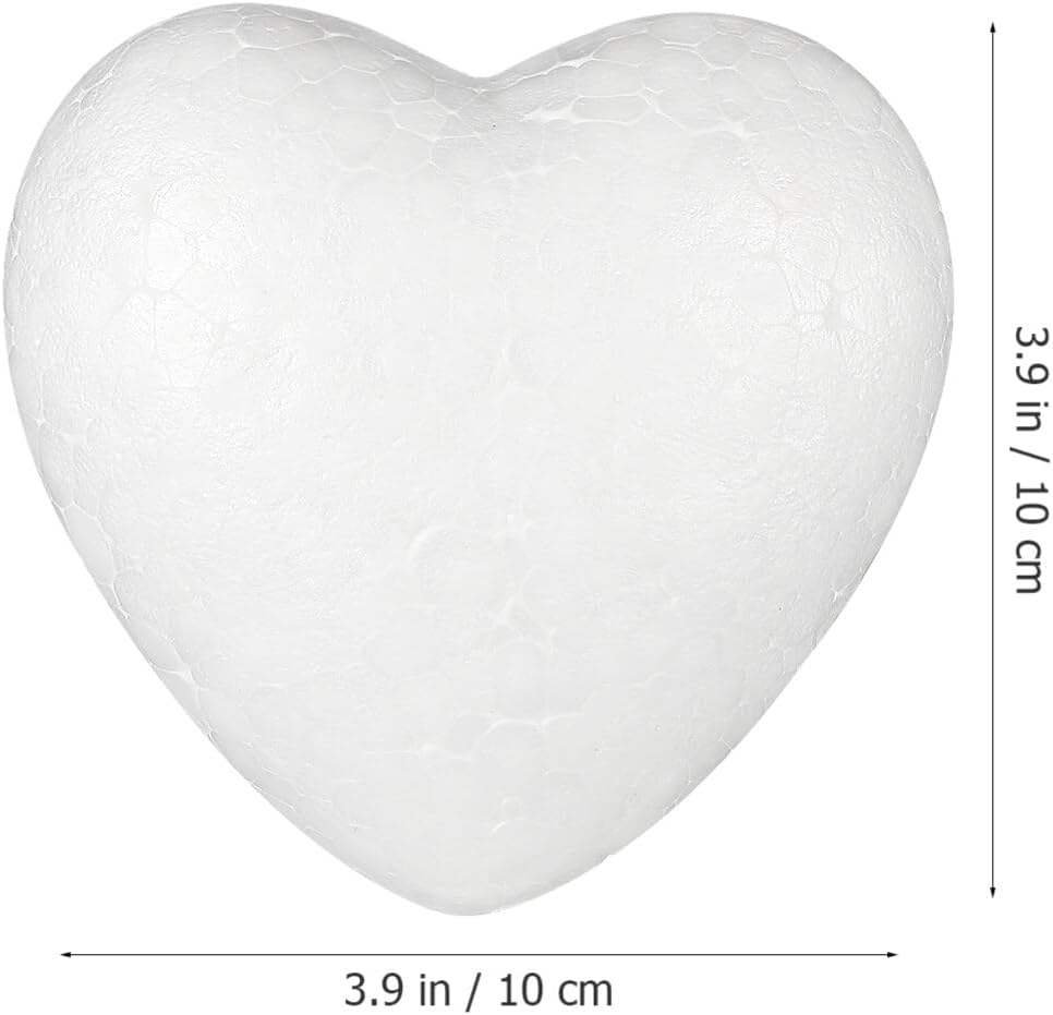 3-60cm Polystyrene Styrofoam Foam Half Craft Heart-shaped for DIY Christmas Party Decoration Supplies Gifts