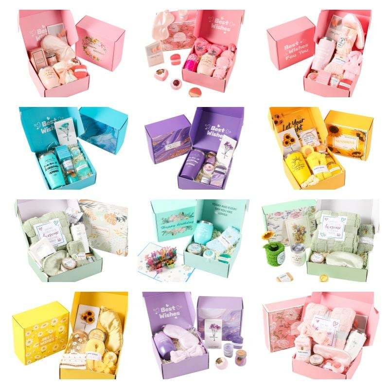 Birthday Pamper Gifts Christmas Hamper Presents Box Relaxation Spa Bath Set Thank You Gift for Friends Wife Mama