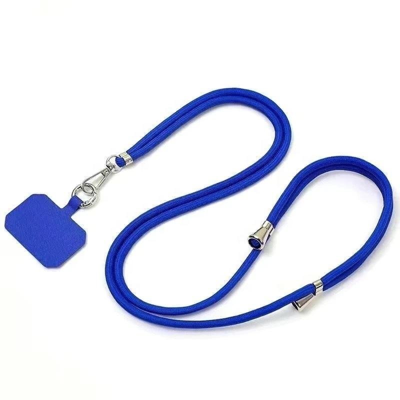 Universal Retractable Adjustable Polyester Mobile Phone Lanyard with Strong Durable Hook Long Crossbody Neck Anti-Loss Design
