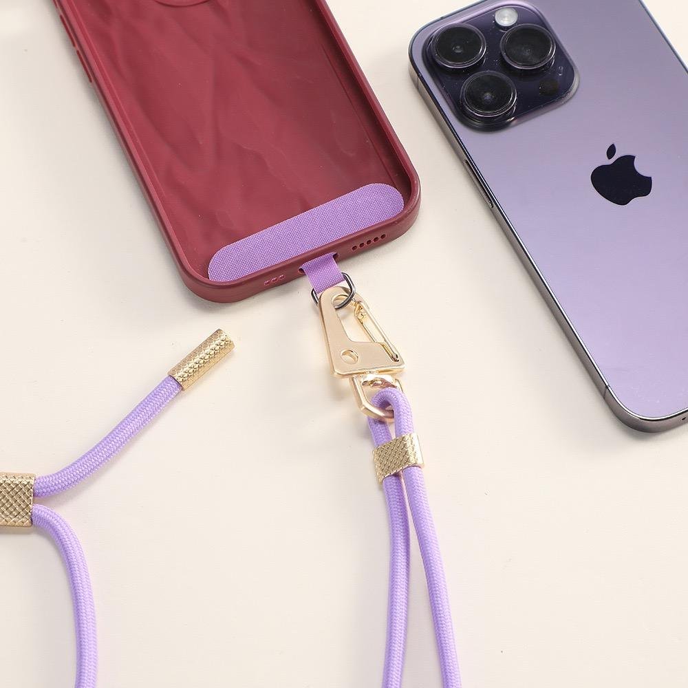 Universal Adjustable Polyester Rope Neck Wrist Lanyard Custom Patches for Mobile Phone Accessories Smartphone Case Strap Metal