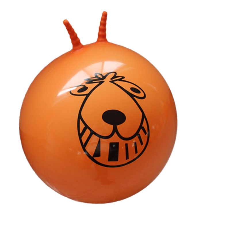 Special Transparent PVC Inflatable Hopper Ball 50-80cm Funny Expression Promotional Skip Ball Jump Toy