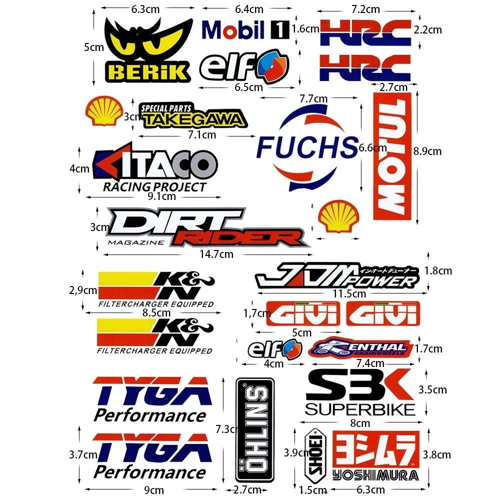 Waterproof Kids Motorcycle Graffiti Stickers Classic Cool Helmet Decals PVC Reusable Tank Side Stripes Fun Car Toy Decor Digital