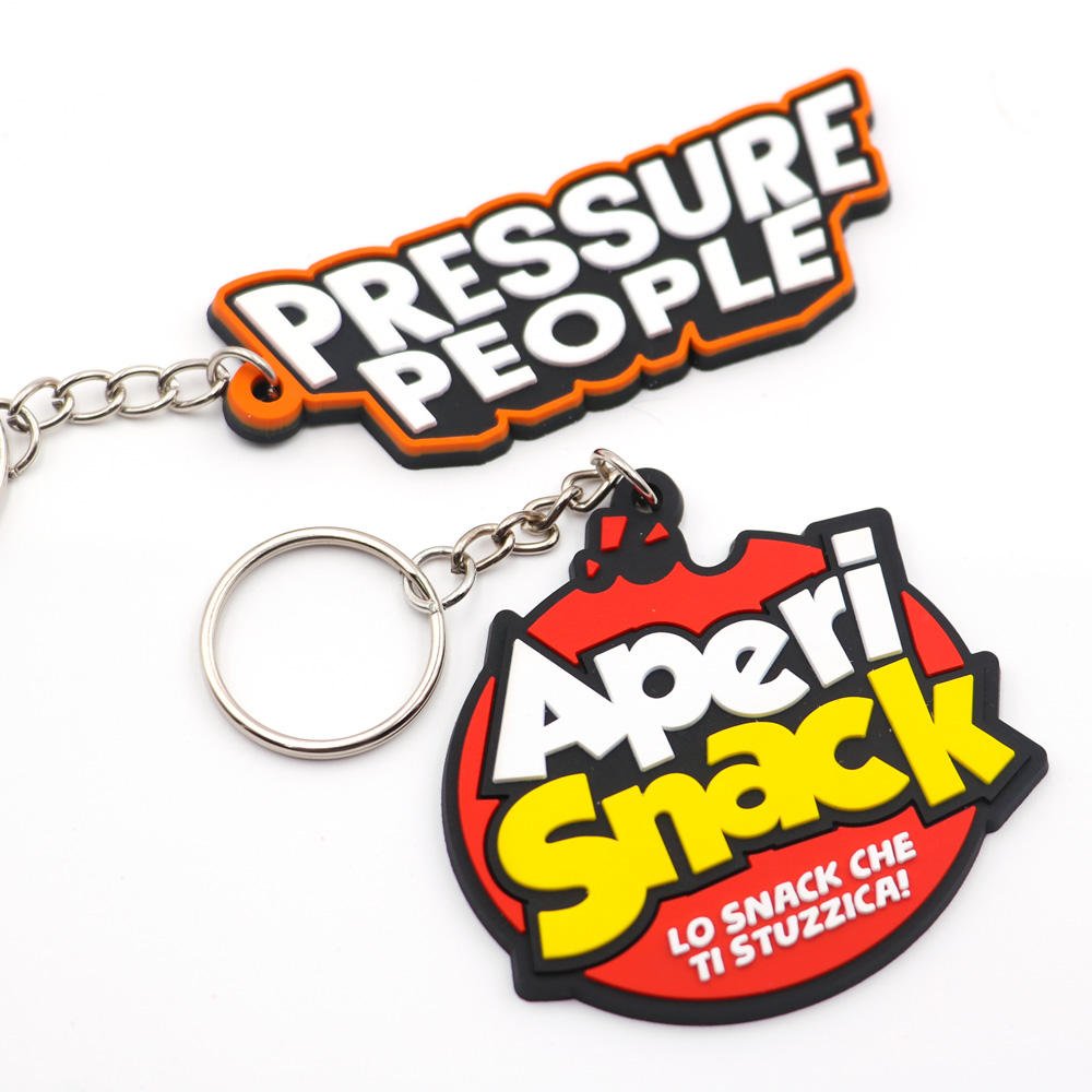 Custom Soft PVC Keychain Key Chain / Soft Rubber Keychains / Silicone Keyring 2D/3D Rubber Pvc Keychain With Your Logo Name