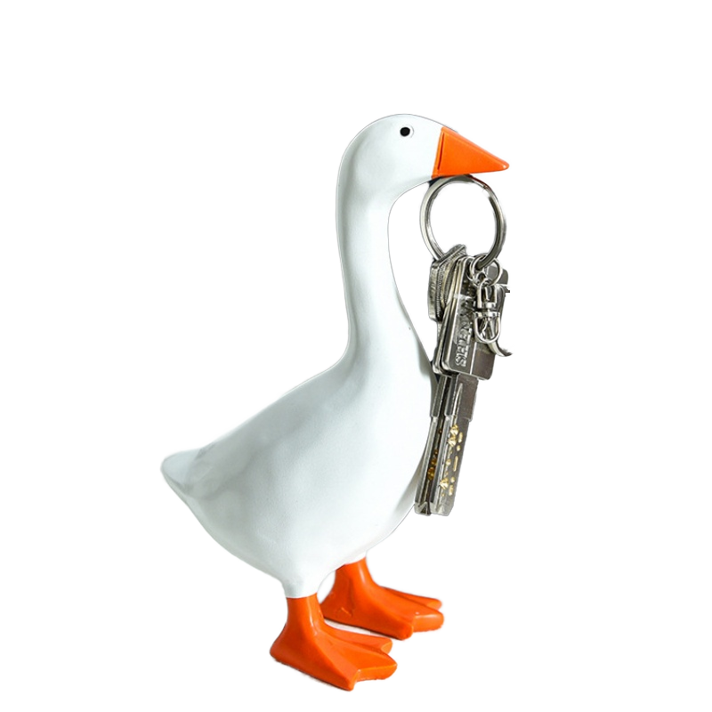 Creative Cross-border Pastoral Duck Magnetic Statue Resin Craft for Attracting Car Keys, Scissors and Other Iron Products