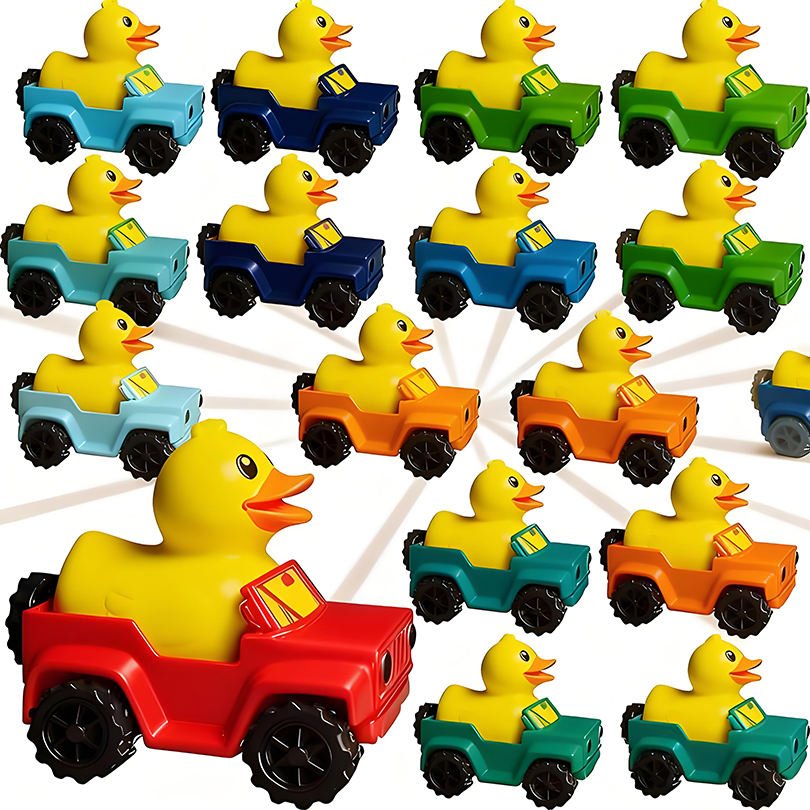 Promotional Toys Custom Printed Rubber Duck Baby Bath Toys for Kids Unique Bathtub Toy with Fun Pattern Designs