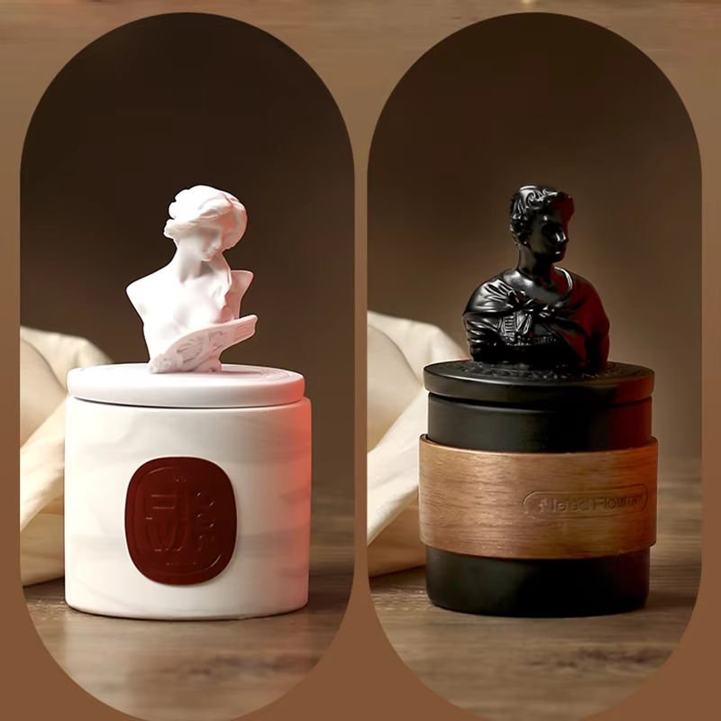 Promotional Gift Home Decoration Handmade Customized Logo Eco-Friendly Scented Candle Gift with Lid and Box for Holidays