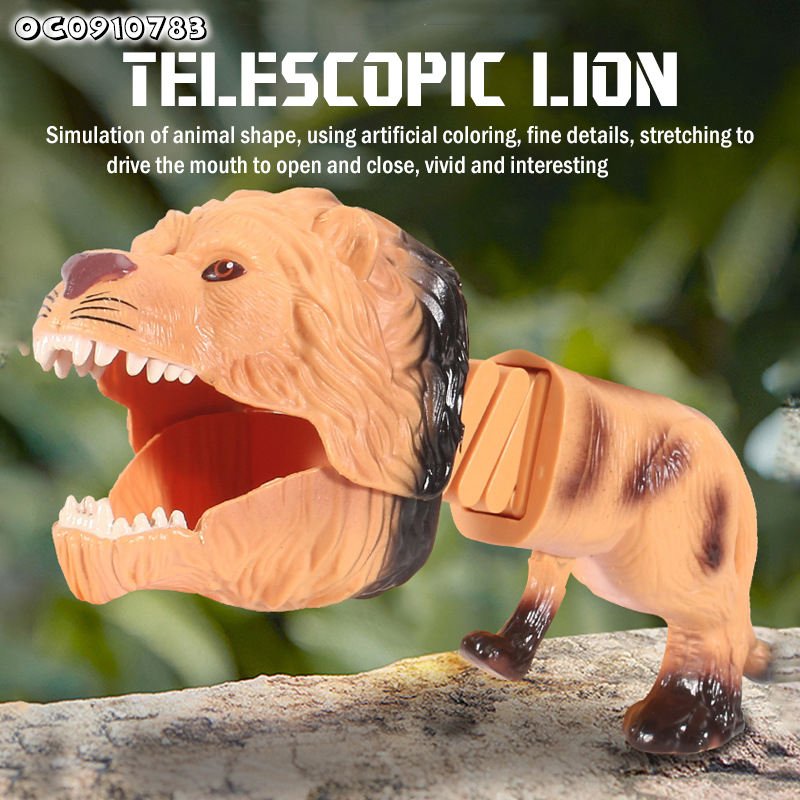 Lion Design Promotion Toy Custom Your logo Funny Catapult Telescopic Wild Animal Shooting Gun for Kids Boys Shooting