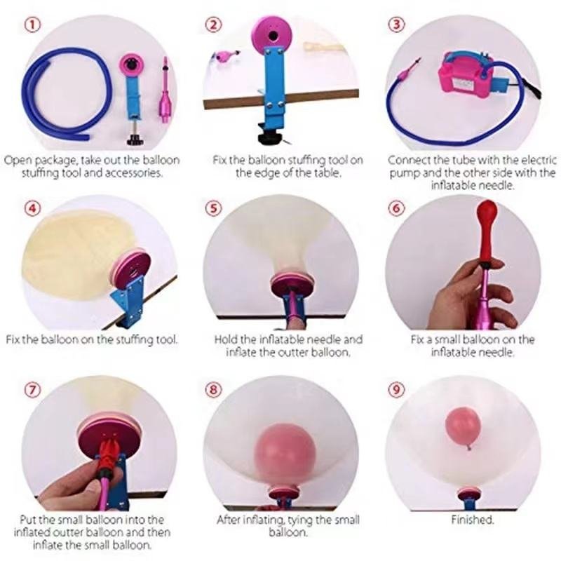 Party Wedding Decoration Insider Balloon Filling Machine Stuffing Balloon Expander Tool