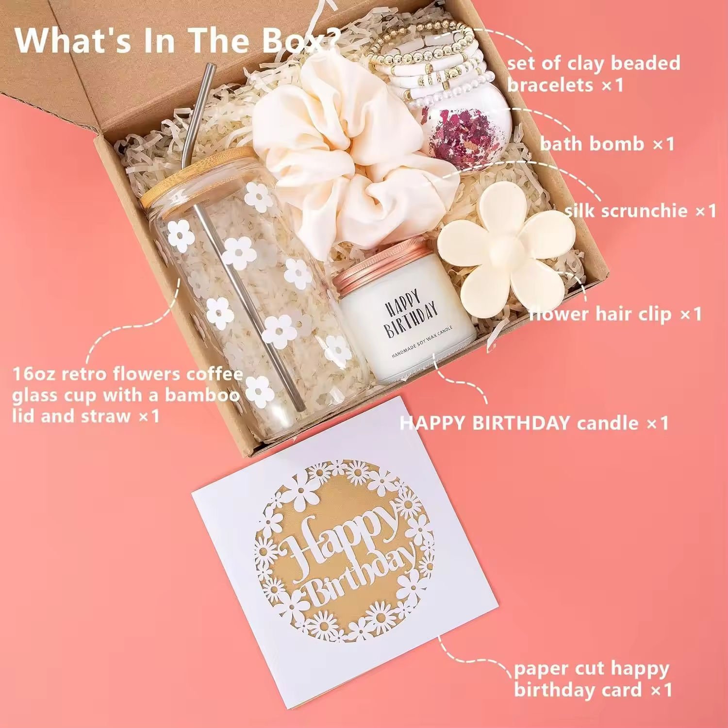 Souvenir Gift Set for Her Birthday Holiday Gifts Idea with Cup Aromatherapy Bracelet Diffuser Creative Gift Box for Women Lovers
