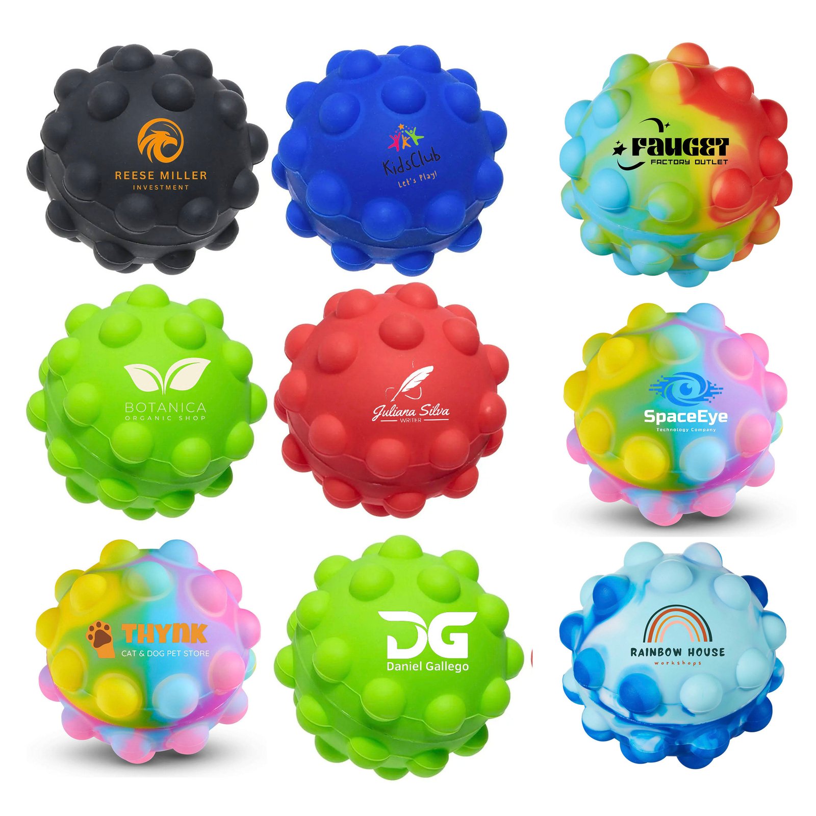 Promotional Squeeze Toys Stress Ball Custom Shape Stress Ball Pop Stress Ball With Logo