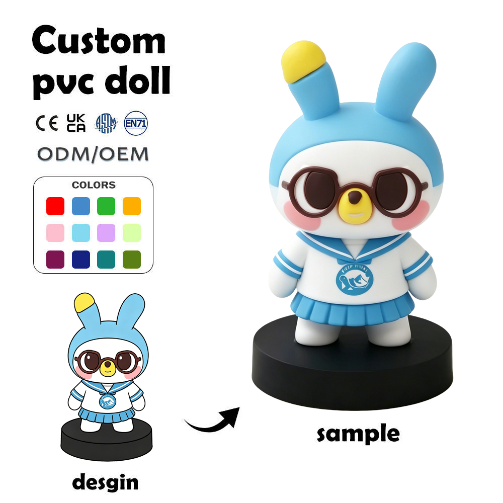 Custom 3D Resin & PVC Soft Figures Cute Paper Weight Decorative Blind Box Vinyl Figurine Office Desk Promotional Gift OEM ODM