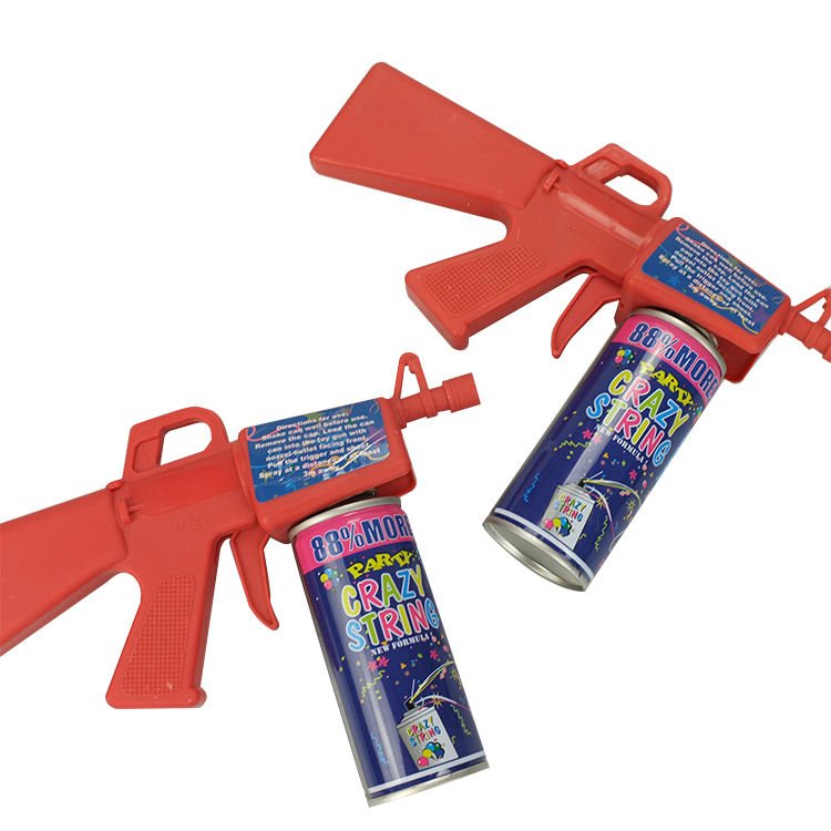 Custom Design Crazy Spray Party String Toy-Gun for Party Celebration