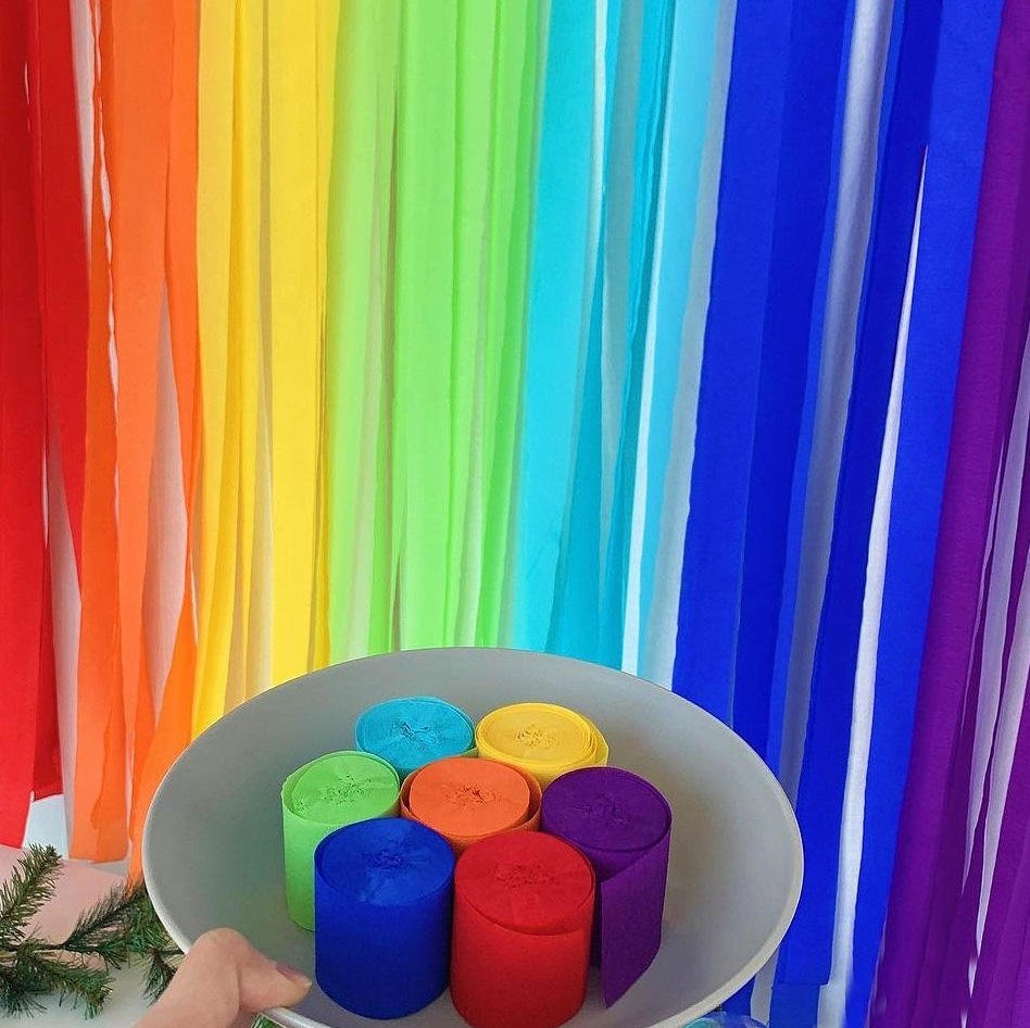 Crepe Paper Craft Streamers Hanging Decorations for Various Birthday Parties Wedding Festival Party Decorations