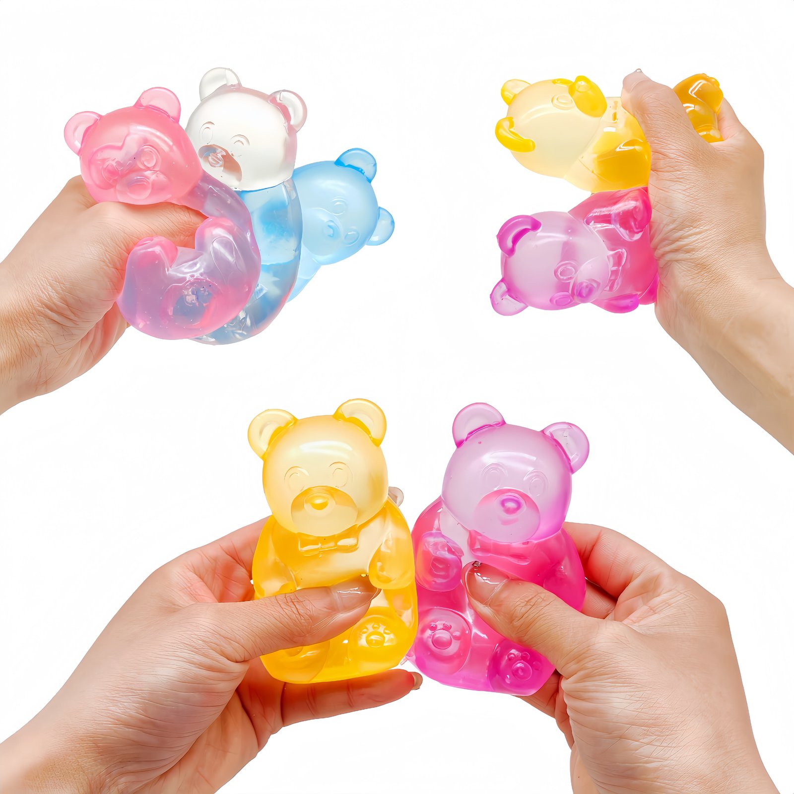 Wholesale Bear Plastic Squeeze Stress Ball Slow Rebound Stress Relief Toy Promotional Toy