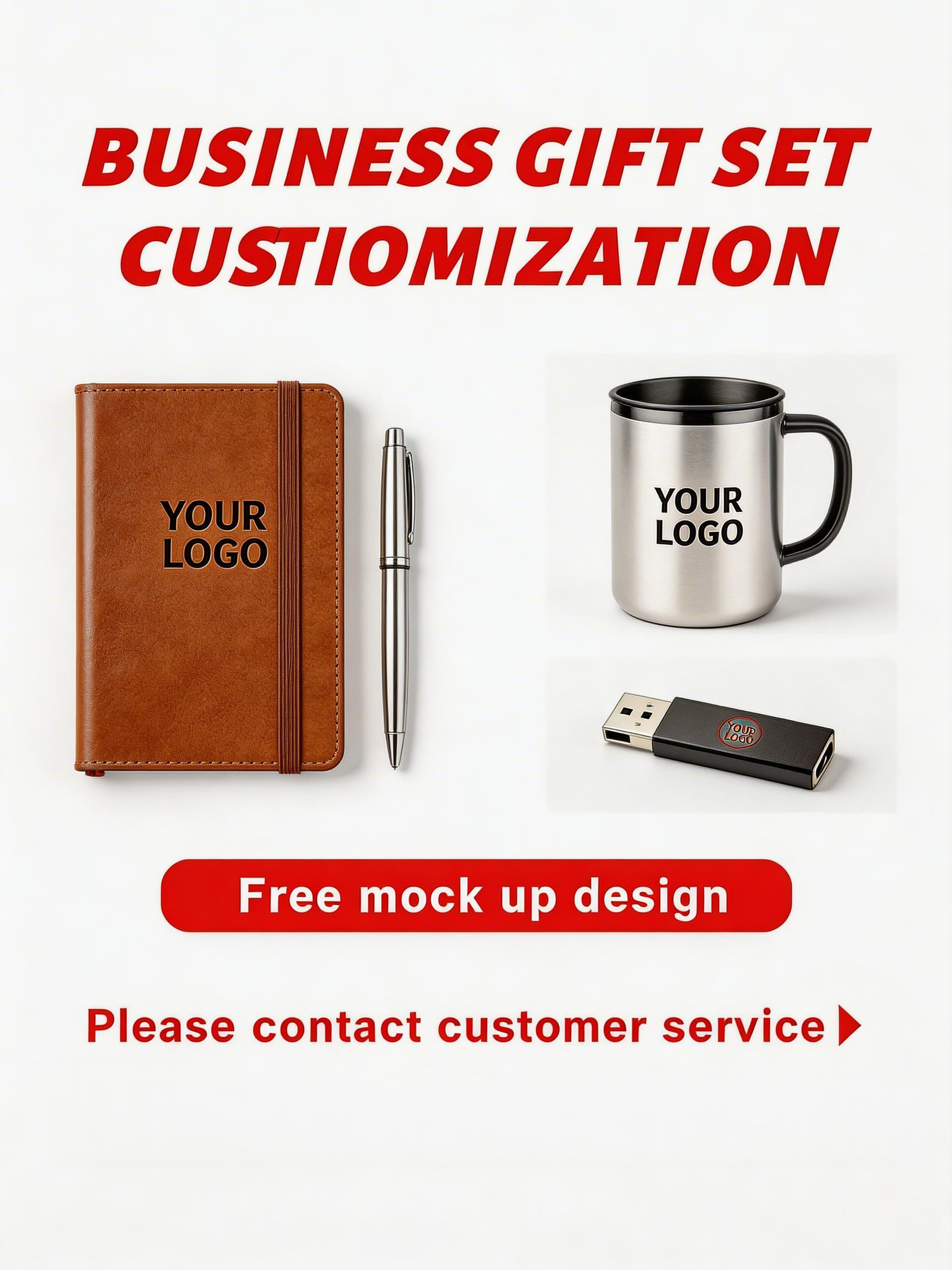 Customized Personalized Brand Gifts for Employees Customer Anniversary Commemorative Holiday Gift Box Set