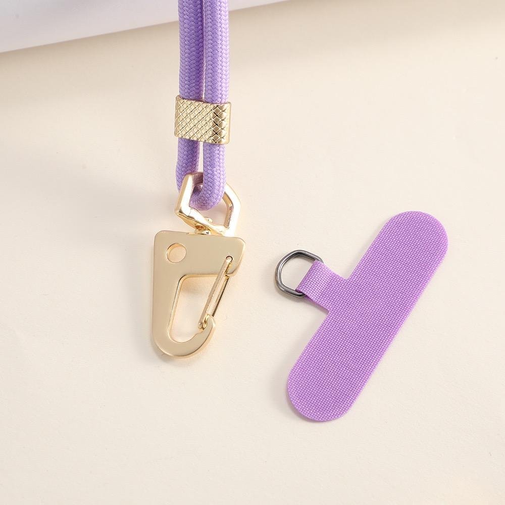 Universal Adjustable Polyester Rope Neck Wrist Lanyard Custom Patches for Mobile Phone Accessories Smartphone Case Strap Metal