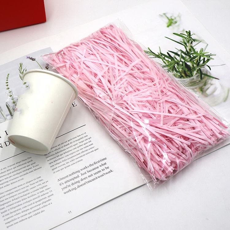 Recycled Bulk Baled Zigzag Decorative Gift Box Kraft Crinkle Tissue Craft Paper Waterproof 100g/pcs Shredded Paper for Packaging