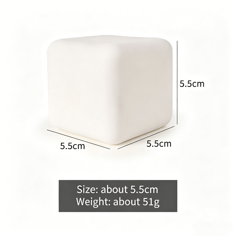 YIWUPOWER 5.5CM Square Tofu Block Squishy Toy Flour Filled Slow Rising White Tofu Toy Stress Relief Vent Fidget Promotional Toys