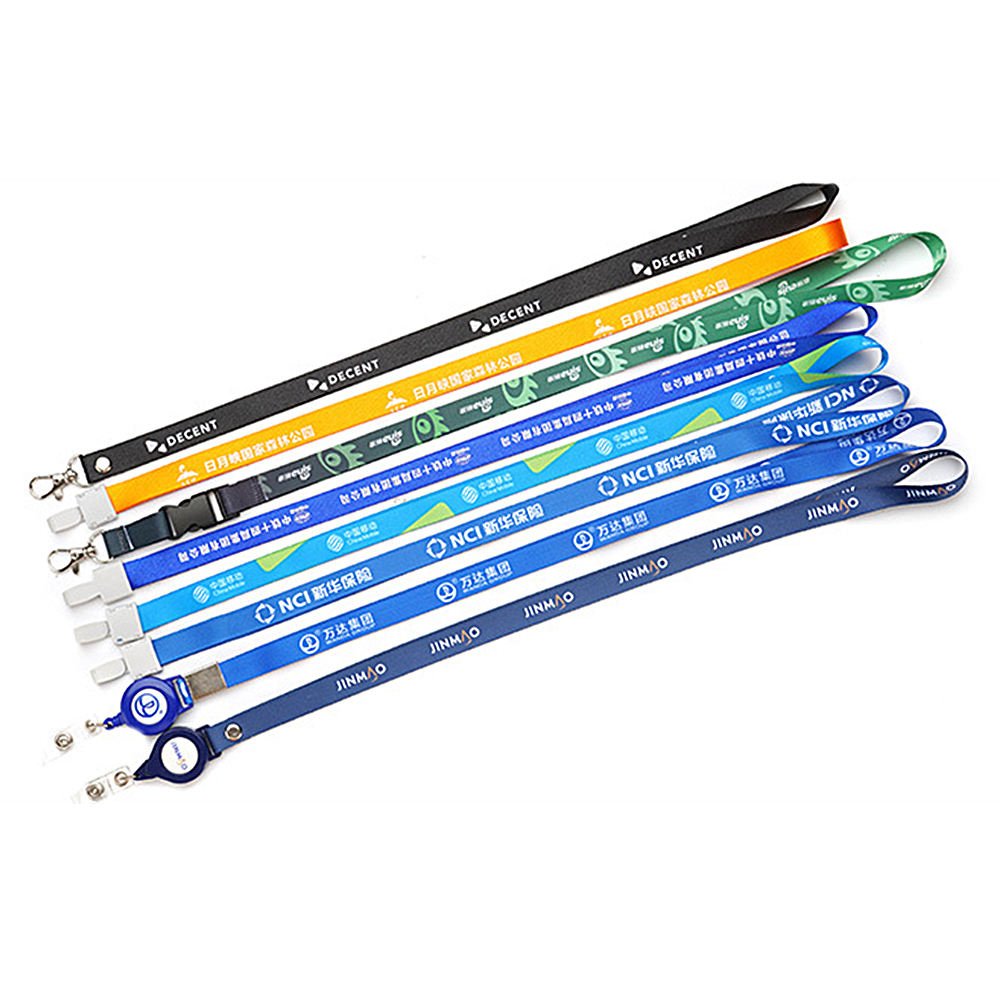 New Wholesale Personalized Lanyard Factory Polyester Neck Lanyard Silk Screen Printing Cheap Design logo Lanyards